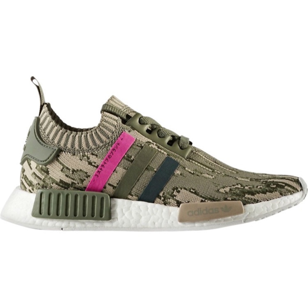 Adidas NMD R1 Green Glitch Camo Size 6.5